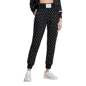 Adam Selman Sport High Rise Polka
Dot Jogger Sweatpants Leisure Active